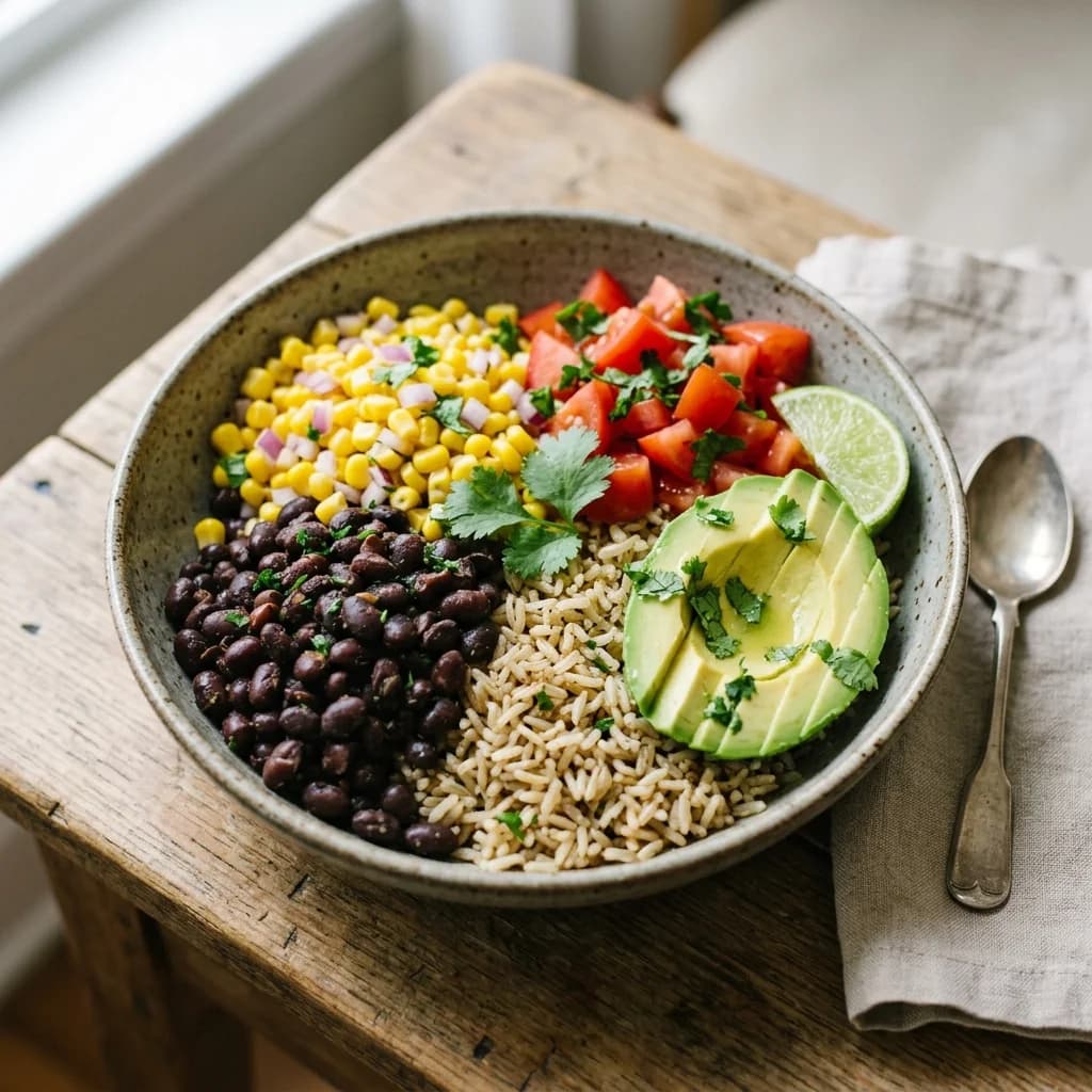Black Bean and Corn Rice Bowl