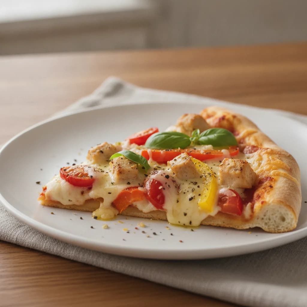 Chicken and Bell Pepper Pizza