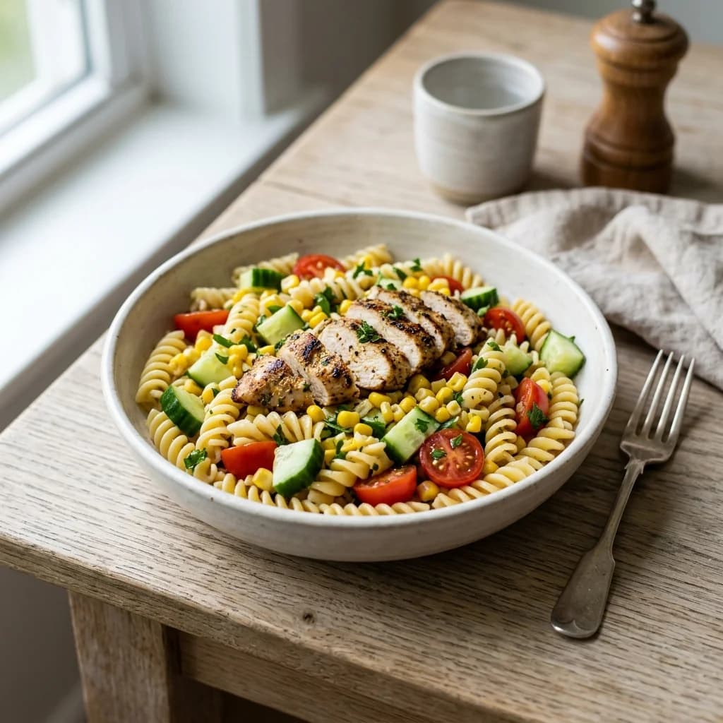 Chicken Corn Pasta Salad