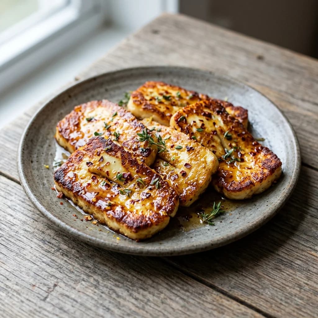 Crispy Halloumi with Honey and Chili