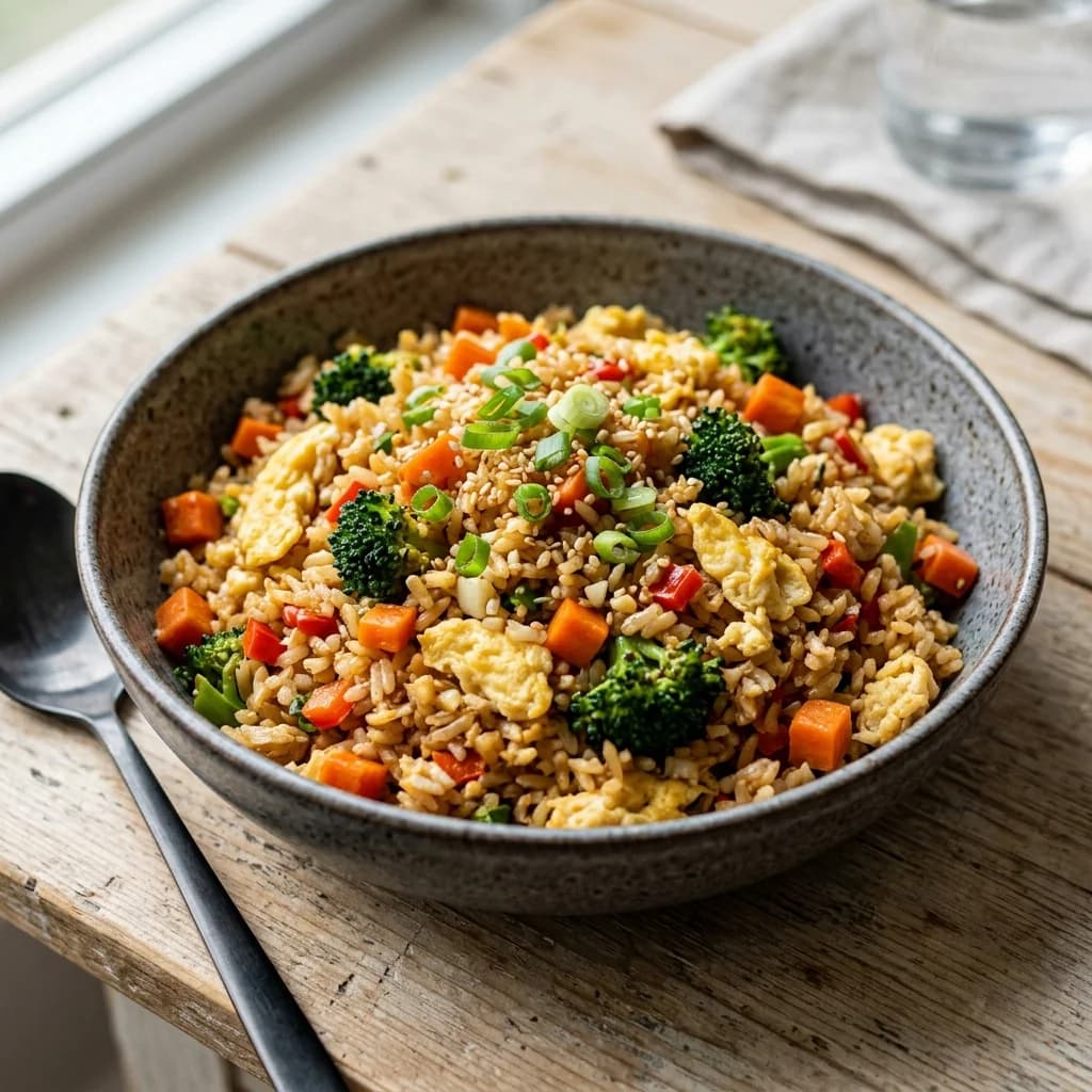 Easy Egg and Vegetable Fried Rice