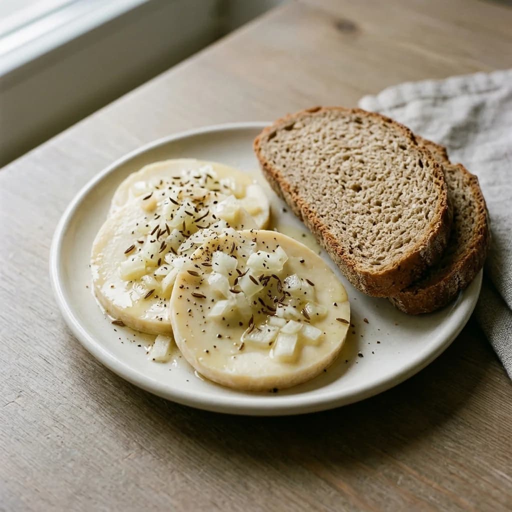 Harzer Cheese with Music and Rye Bread
